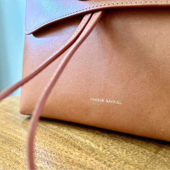Mansur Gavriel Soft Lady Bag in Tan Leather - Picture 2 of 6